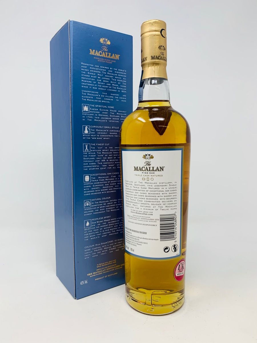 Macallan 12 year old Fine Oak Triple Cask whisky