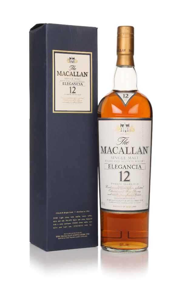 Macallan 12 year old Elegancia whisky
