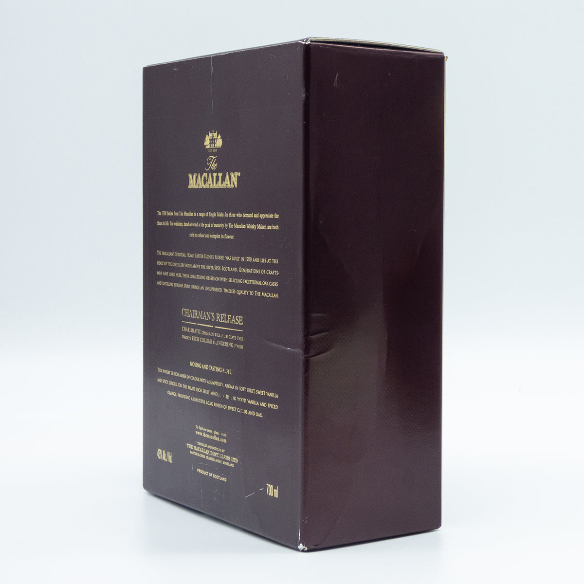Macallan Chairman&#39;s Release Series 1700 Highland Single Malt Scotch Whisky