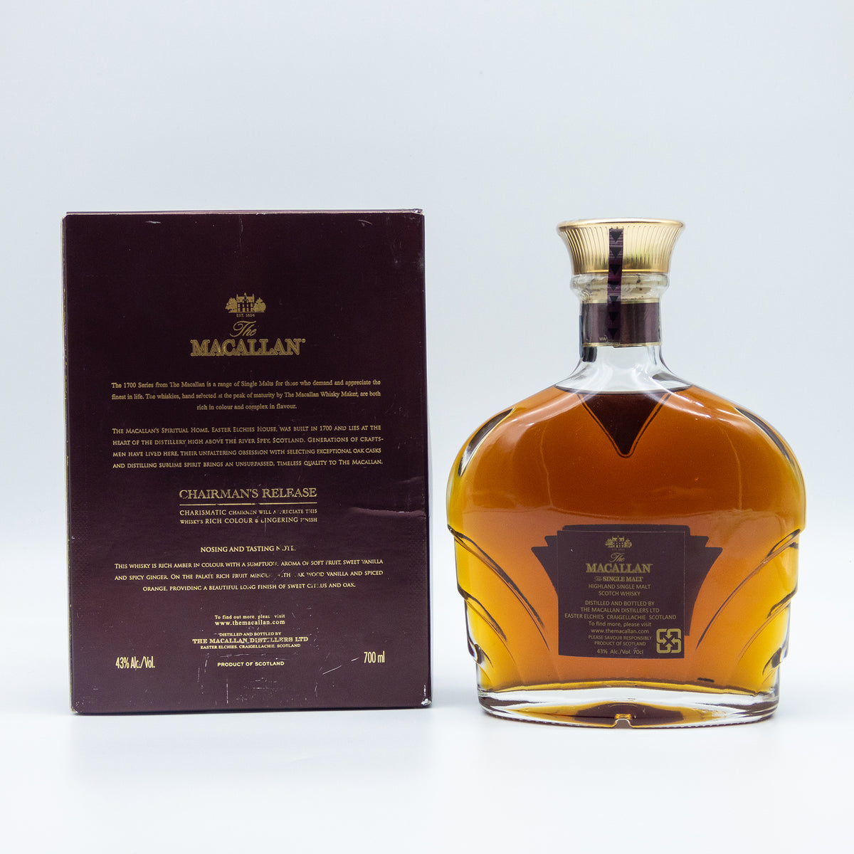 Macallan Chairman&#39;s Release Series 1700 Highland Single Malt Scotch Whisky