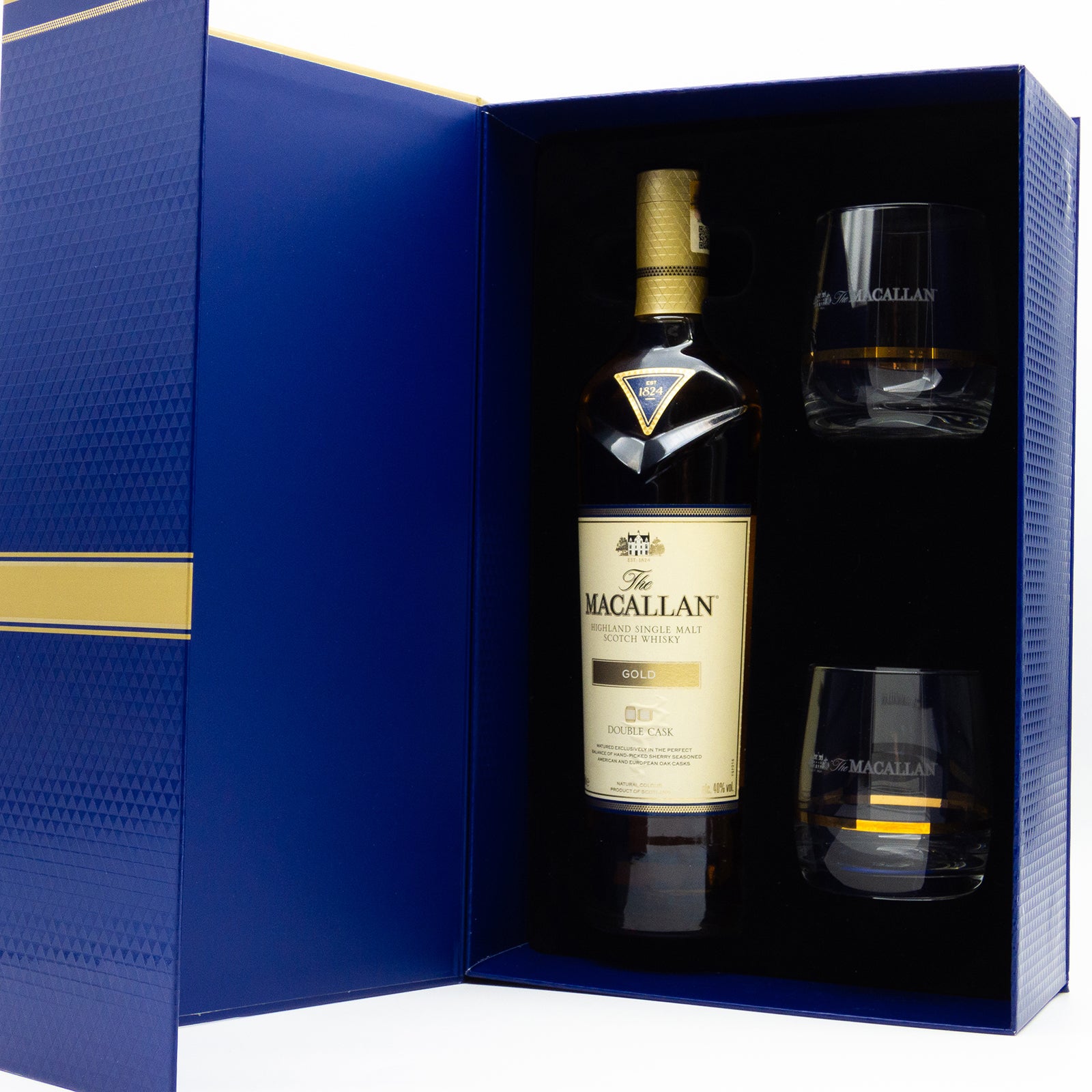 Macallan whisky Gift Set and 2 Glasses